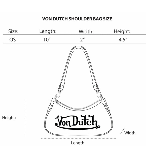 Von Dutch | “Hot Pink” Shoulder Bag & Removable Iconic Wrench Charm - Picture 7 of 7
